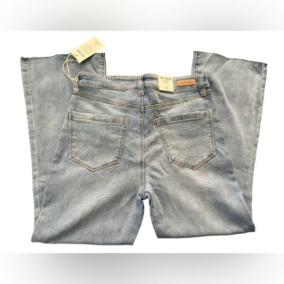 BlankNYC Women's The Varick Jeans Kick Flare Raw Hem SZ 27 Light Wash 26' Inseam - Picture 3 of 5